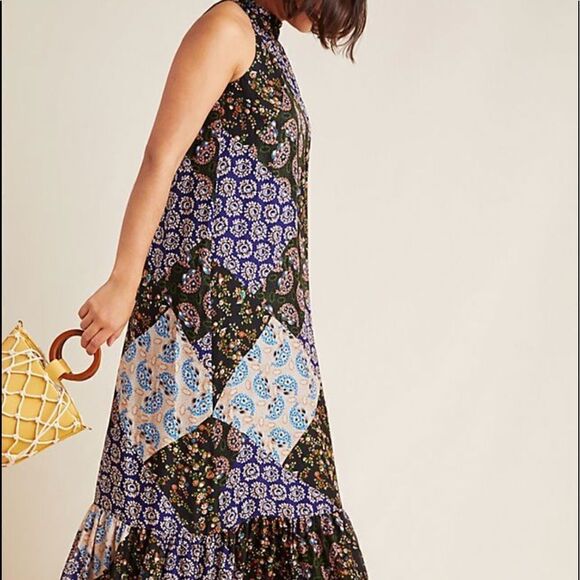 💯 New ANTHROPOLOGIE Katrina Maxi Dress - Picture 1 of 8